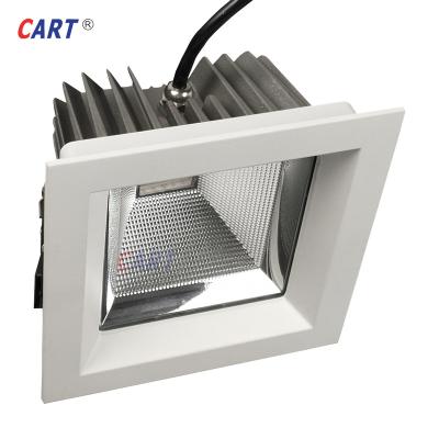 China Modern Glass Body Aluminum Cover Wiring COB Downlight RGB+CCT For Hotel Indoor Recessed Lighting LED Down Lights for sale