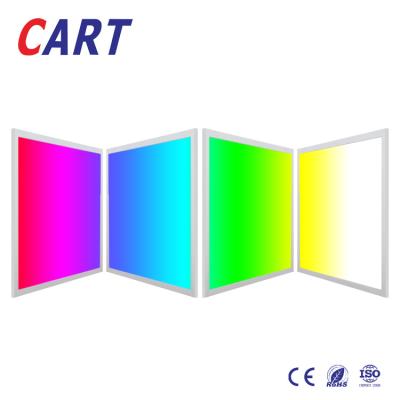 China 2x2 rgb led panel 30x30 30x60 30x120 60x120 rgb rgb led flat light panel 60x60 recessed 2.4g rgb led panel light for sale