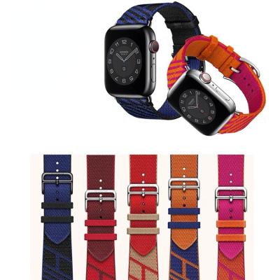 China Low MOQ Luxury Nylon Watch Bands For Apple Watch Smart Series 6 Original For Apple Watch for sale