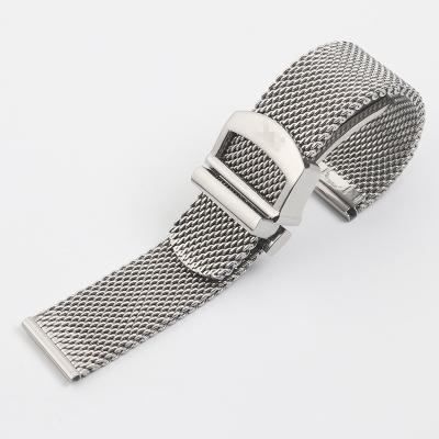 China Hot Selling Amazon Fashion Hot Selling Stainless Steel 20mm Nato Strap Watch Band Mesh Strap Popular 22mm Milanese Watch Band for sale