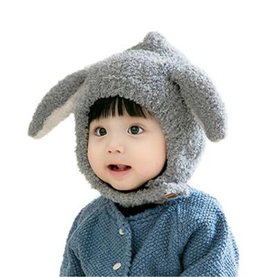 China COMMON factory direct winter and Autumn Baby Hats For Children warm ear protectors and baby plush windproof hats for 1-2 years for sale