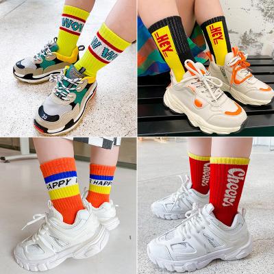 China 2020 Newest Autumn And Winter Cotton Personality Colorful Socks QUICK DRY Creative Kids Students Students Socks for sale