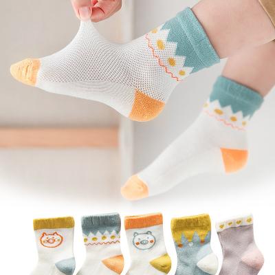 China Wholesale QUICK DRY kids bangs unisex teen spring Autumn Socks Mesh Cotton Breathable Cute Cartoon the young for sale