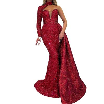 China 2021 New Performance Banquet Breathable Female Mermaid Long Dress Even Dress Slim Dress for sale