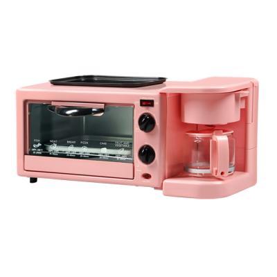 China Hotel Convenient New Products Multifunctional Smart Oven Toaster Small 3 in 1 Breakfast Maker for sale