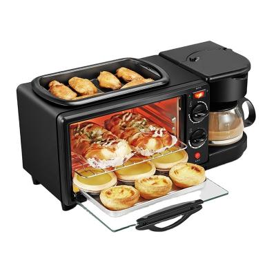 China Hotel Breakfast Sandwich Maker Automatic Multi Function Coffee Maker Home 3 in 1 Breakfast Machine for sale