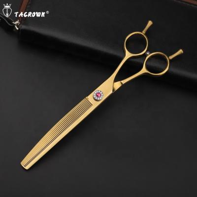 China Stocked 2020 New 40 Degree Curve Thinning Scissors Pet Grooming Scissors for sale