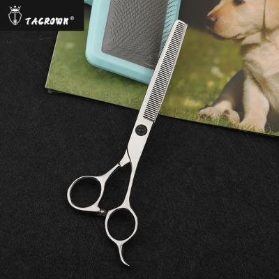 China Tacrown Pet Viable Grooming Scissors Sparse Thinning Scissors Cutting Dog Hair Scissors for sale