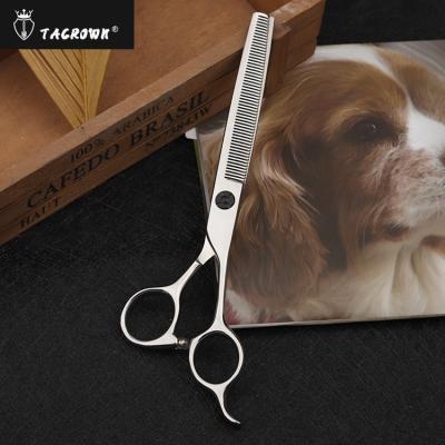 China Tacrown Pet Viable Grooming Scissors Sparse Thinning Scissors Cutting Dog Hair Scissors for sale