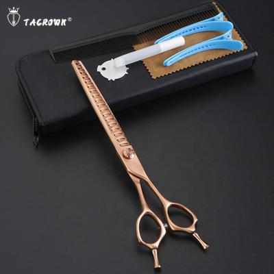 China Stocked Professional Pet Grooming Chunker Scissors 7.5 Inch 440C Stainless Steel for sale