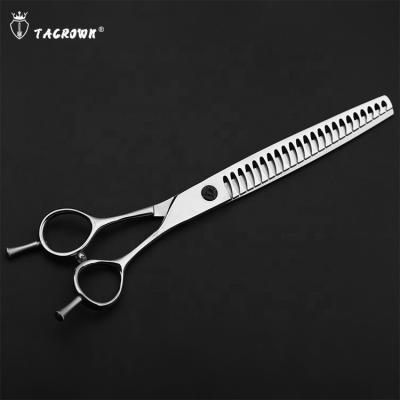 China Tacrown Stocked 8 Inch Chunker Scissors Pet Grooming Scissors for sale