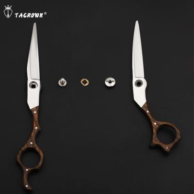 China Wooden scissors Barber Tool Scissor handle set of 2020 new production of professional right-handed hairdressing scissors for sale