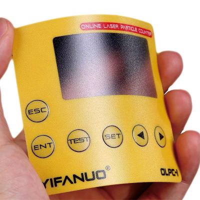 China Waterproof Premium Quality Plastic Polyester Scratch Resistant Custom Design Electronic Control Panel Stickers Printing High Adhesive for sale