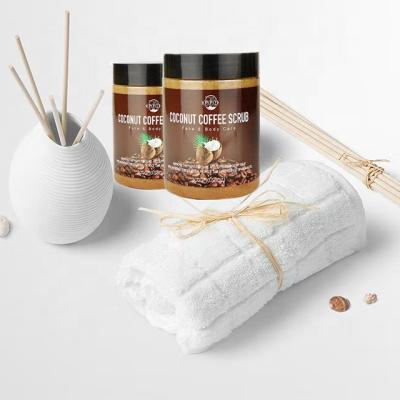 China Best Customized Exfoliator China Factory Directly Selling Coffee Sea Salt Charcoal Coconut Lavender Face Exfoliating Whitening Body Scrub for sale