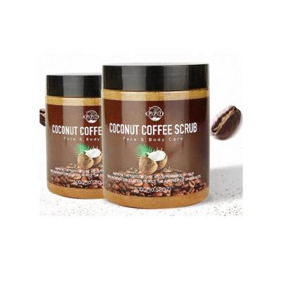 China Popular Hot Sale Good Quality Exfoliator Coconut Coffee Scrub Natural Exfoliating Chicken Skin Pellets Acne Removal for sale