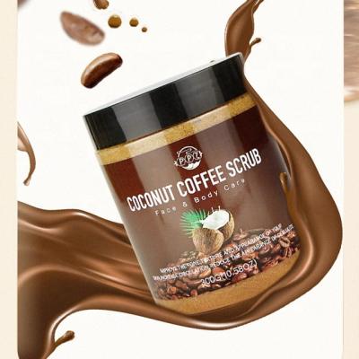 China Exfoliator Hot Sale Factory Direct OEM Private Label Coconut Coffee Scrub Natural Deep Exfoliation Dry Rough Body for sale