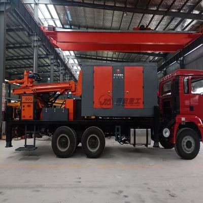 China Hotels 300m Deep Integrated Compressor Water Well Drilling Rig Truck Water Well Drilling Rig for sale