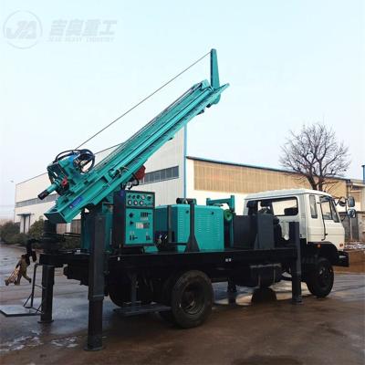 China Construction Material Stores Truck Drill Rig Equipment JTW 350 Portable Deep Water Well Vehicle Mounted Hydraulic Drilling Rig for sale