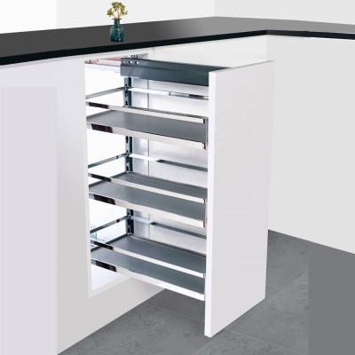 China Side pull out soft closing kitchen storage cabinets pull out side pull out basket for sale