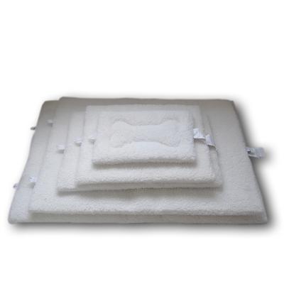 China Hot Selling White Dog Beds Rugs Pet Style Bow Pet Style Travel Sherpa for sale