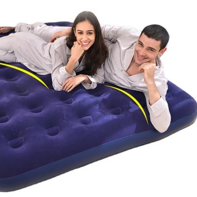 China Sleep Air Mattress Foldable Inflatable Bed Lifted Electric Air Mattress With Built In Pump for sale