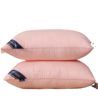 China Medium Firm Anti-static Hotel/Home Pillow Cover Cotton Sleep Crate Pillow Bed Hollowfiber Polyester Pillow for sale