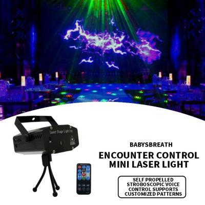 China KTV Christmas Party Mini Laser Strobe Stage Light LED Decoration Party Lights Projector DJ Light For Disco KTV for sale