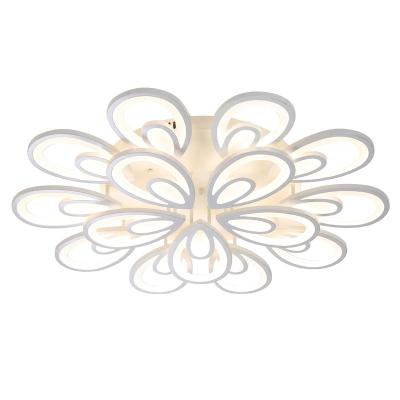 China Surface Mounted New Hot Selling Dragon Mart Dubai Ceiling Light IP65 Products Outdoor Multi Rings Color Modern Led Ceiling Lamp for sale