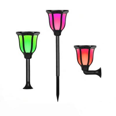 China Factory Price Garden Waterproof Outdoor Solar Lights For Garden IP66 Flame Landscape Decoration Garden Lawn Flashing Solar Light for sale