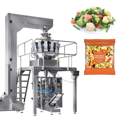 China Food Multihead Weigher Frozen Food Weighing Packing Machine Frozen Vegetable Weighing And Filling Packing Machine for sale