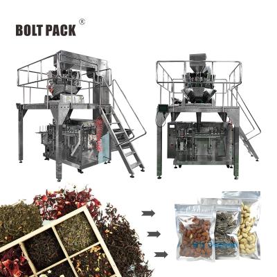 China Electronic Food Fruit Milk Powder Tablets Nut Scale Weighing Sealed Rack Filling Up Bag Packaging Machine for sale