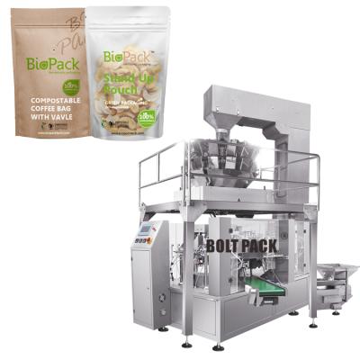 China Easy Operation Automatic Dession Stand Up Pouch Zipper Bag Beef Jerky Stand Up Pouch Seed Nut Nut Snacks Packing Machine for sale