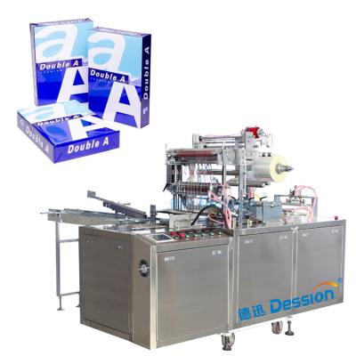 China Automatic food paper a4 stiff wrap cellophane wrapping machine for books cellophane film overwrapping machine for sale