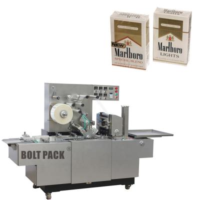 China Food Cigarette Packets Cellophane Wrapping Machine Price Small Tobacco Cellophane Wrapping Machine Semi Automatic for sale