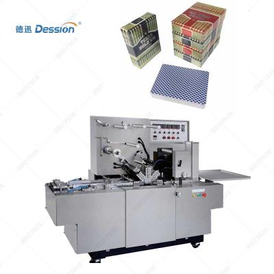 China Food Dession Shisha Box Poker Game Card Box Clear Film Cellophane Plastic Wrapping Machine for sale