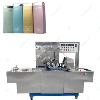 China Food Dession Perfume Box Over Wrapping Machine Cellophane Wrapping BOPP Film Packing Cosmetic Packaging Machine for sale