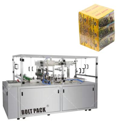 China large food box carton box plastic film wrapping machine for tea box packing machine for sale