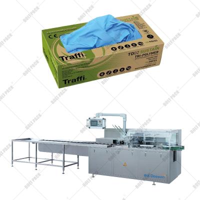 China Hotels Automatic Horizontal Glove Box Packing Machine Glove Paper Box Factory Supplier for sale