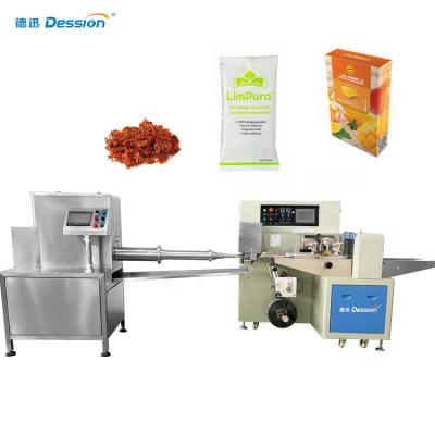 China Horizontal Full Automatic Food Shisha Sachet Horizontal Back Seeling Packing Machine for sale