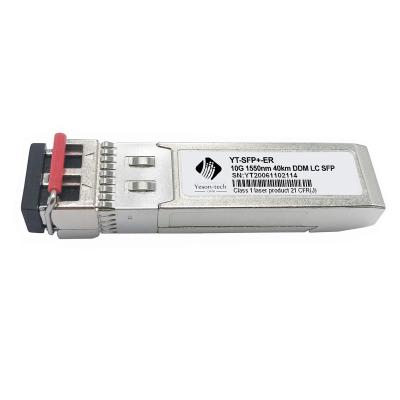 China Compatible Fttx Yeson SFP+ 10GBASE-ER 1550nm 40km DOM LC SMF Transceiver Module Juniper EX-SFP-10GE-ER for sale