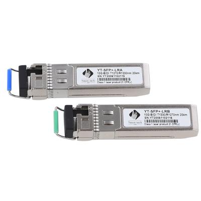 China FTTX OEM 10G BIDI SFP 10km LC SFP+ Transceiver Mikrotik Compatible S+2332LC10D for sale