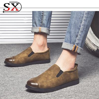 China Loafers Fashion Cowhide Genuine Leather Men Stylish Shoes , Stylish Leather Men Oxford Shoe for sale