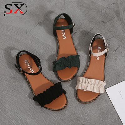 China Sandals Beach Latest Designer Ladies Slipper Flat Women Slides Sandals Girls Wholesale Designs for sale