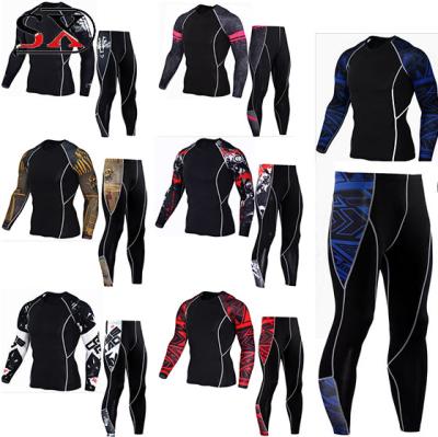 China Breathable Made In China Men Sport Suit Gym Suit Casual T-shirt Breeches Suit for sale