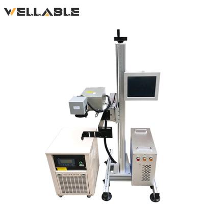 China Wellable Factory Price Conveyor Belt 355nm Air Cooled UV Laser Marking Machine 3w For PPR PVC Pipes N95 Glass Masks for sale