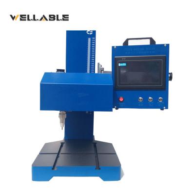 China Metal Airplane Wellable Pneumatic Desktop Metal Dot Peen Marking Engraving Machine for sale