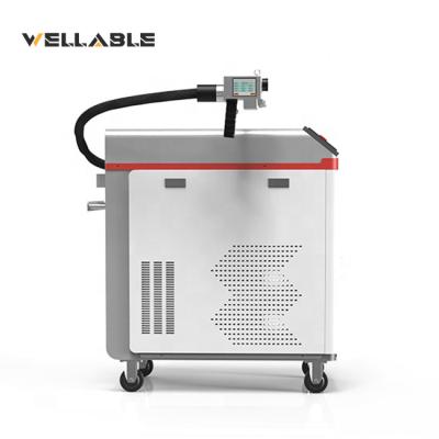 China Stainless Steel Fiber Laser Rust Cleaning Machine Price 100W 200W 300W for sale