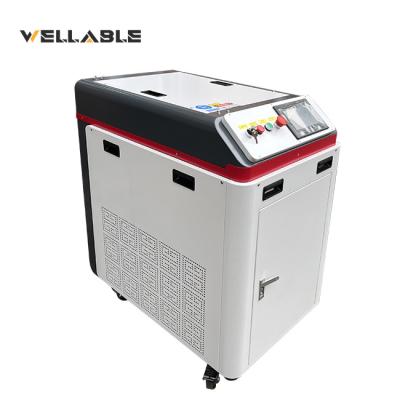 China Stainless Steel 1000W 1500W Pulse Fiber Laser Cleaning Machine Rust Removing For Metal for sale