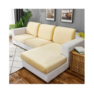 China Modern 100% Polyester Amazon Supplier Spandex L Shape Sectional Sofa Slipcover Stretch Sofa Cover 3Seater 5 Seater 7 Seater for sale