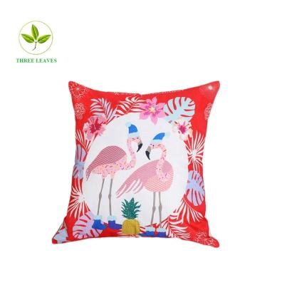 China Portable Drop Shipping High Quality Animal Pillow Case Printed Custom 45*45 Polyester Cushion Cover For Sofa Chair Home Decorative for sale